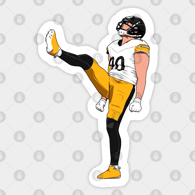 TJ WATT Sticker by origin illustrations